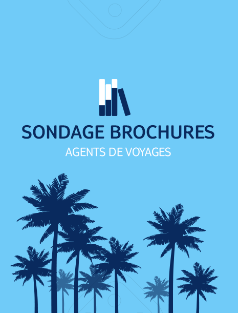 Sondage brochures  - infographie présnetant les retours des agents de voyage sur les brochures